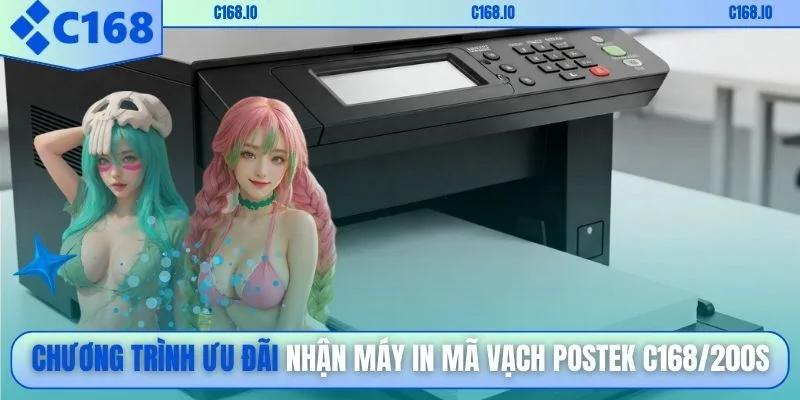 Chương trình ưu đãi nhận máy in mã vạch postek C168/200S